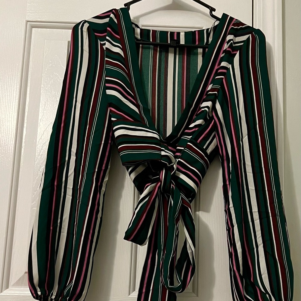 Striped crop top